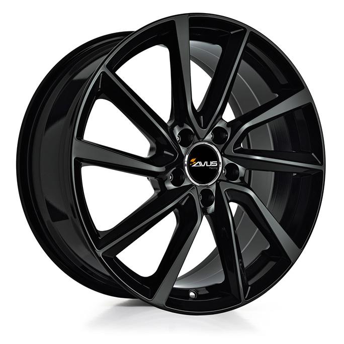 AVUS AC-518 BLACK 7.5x17 5/108 ET45 CB63.4