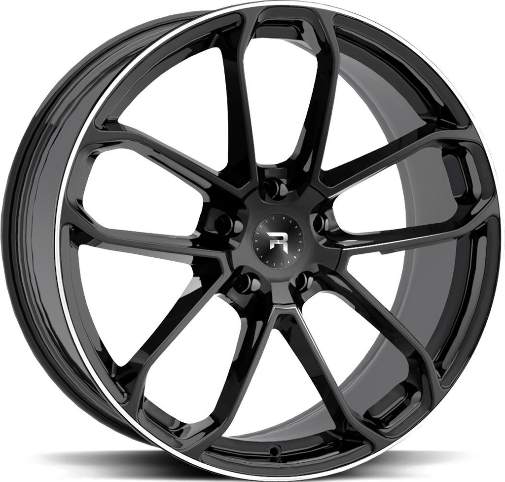 R-SERIES R14 BLACK POL 9.5x21 5/120 ET49 CB72.6