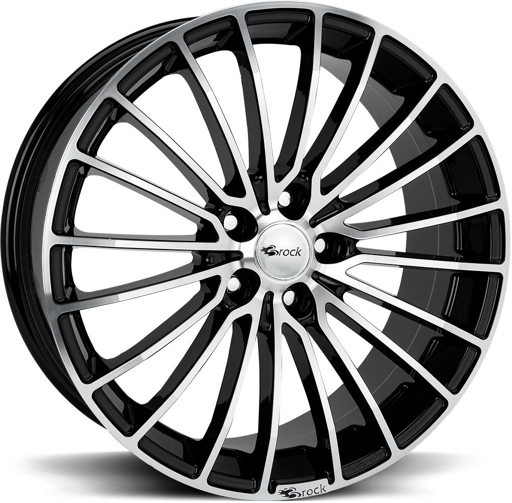 BROCK B24 BLACK FULL POL 8.5x20 5/112 ET33 CB66.6