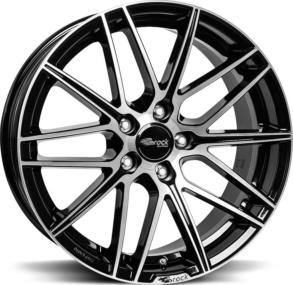 BROCK B34 BLACK FULL POL 8x18 5/112 ET45 CB66.6