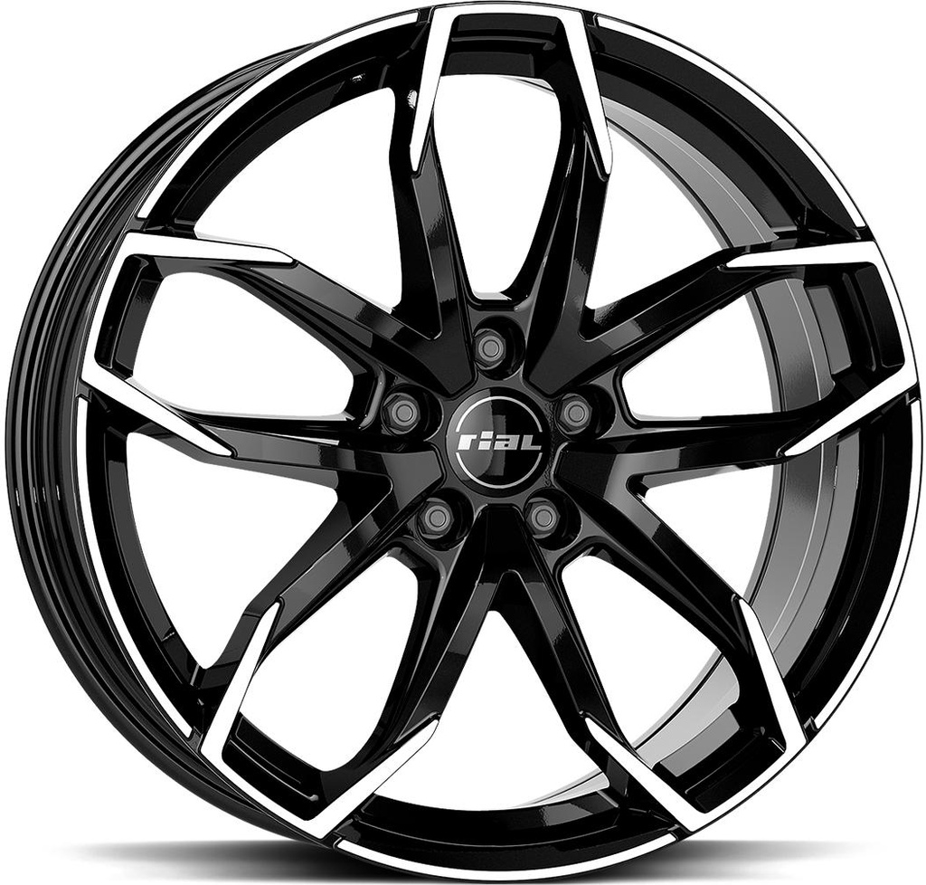 RIAL LUCCA DIAM BLACK POL 7.5x17 5/112 ET45 CB70.1