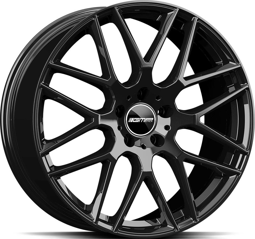 GMP BERGHEM GLOSS BLACK 9.5x20 5/112 ET35 CB66.6