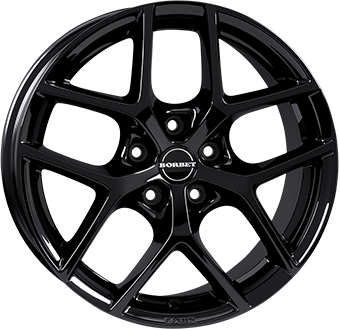BORBET Y BLACK GLOSS 7x17 5/100 ET40 CB57.1
