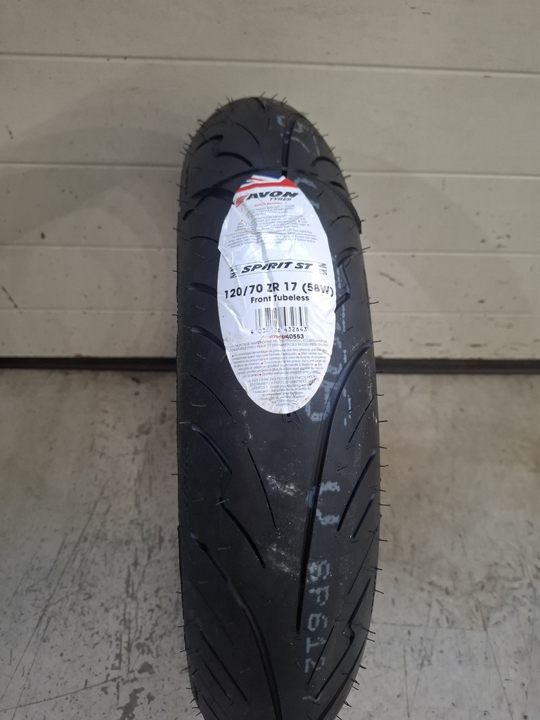 120/70 ZR 17  AVON SPIRIT (58w)